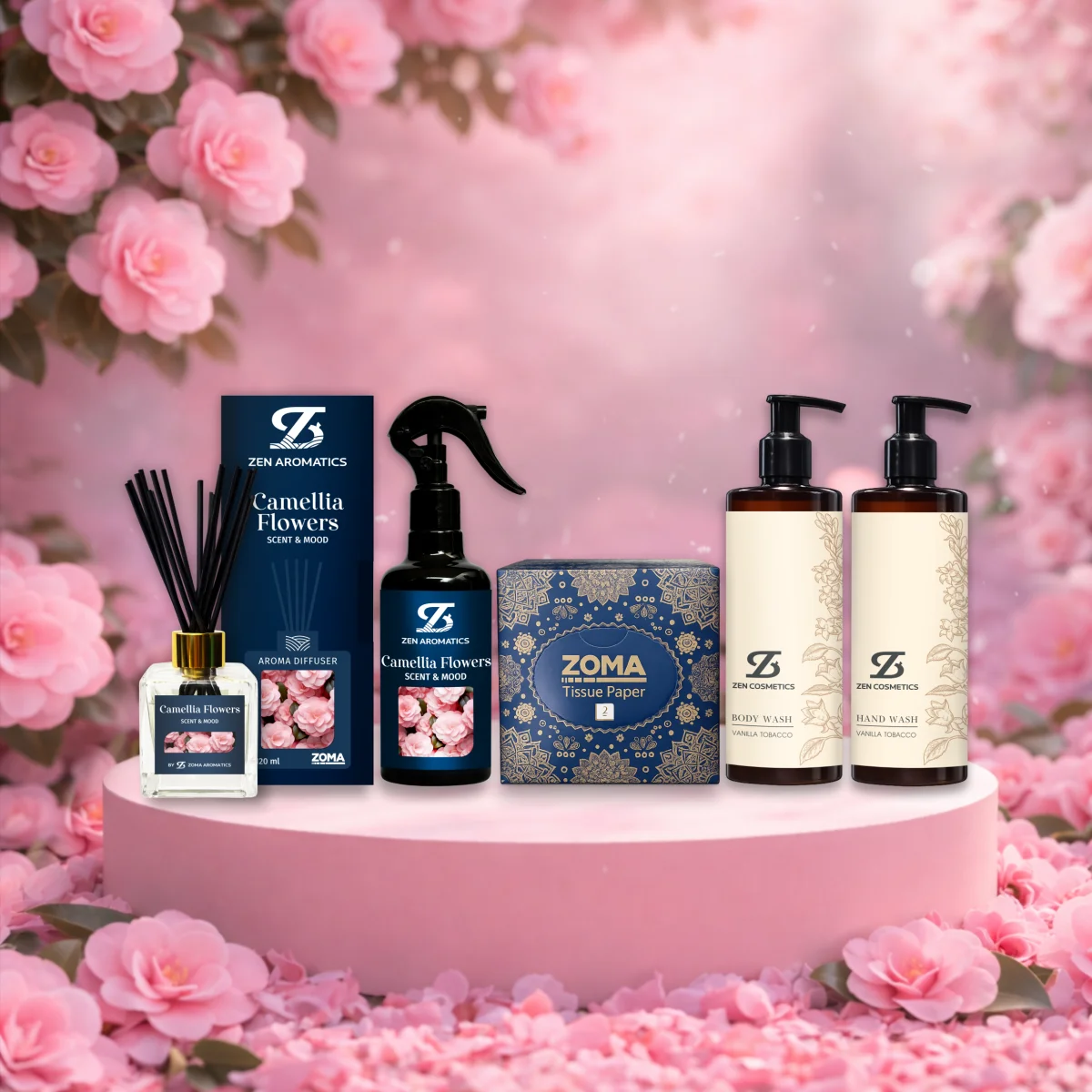 Camelia Flowers საგაზაფხულო ნაკრები