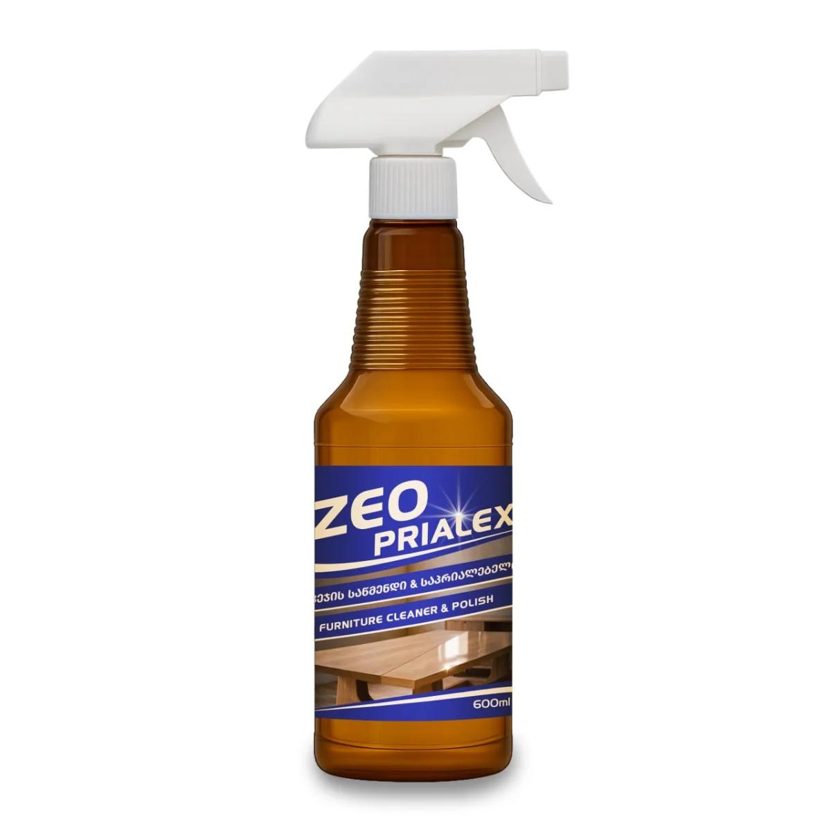 ZEO Prialex - მყარი ავეჯის მოვლის საშუალება, 600 მლ, ZP0600