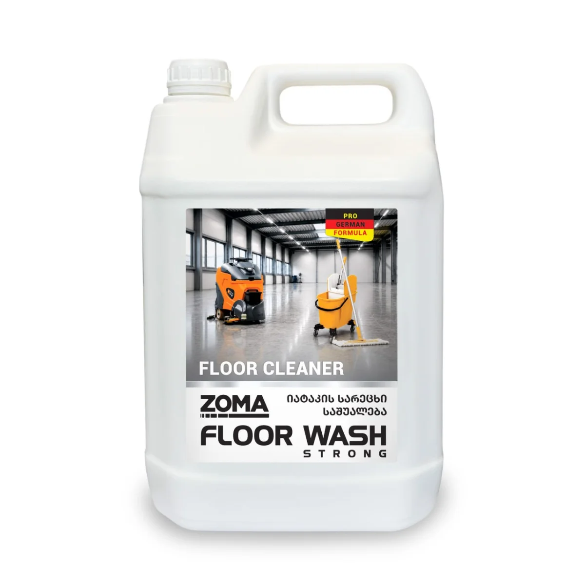 Zoma Floor Wash Strong - იატაკის საწმენდი კონცენტრირებული სითხე 5ლ HDPE, FW5000